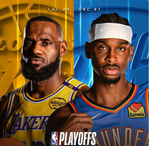 NBA次轮对阵：雷霆vs湖人 马刺vs森林狼 活塞vs骑士 尼克斯vs76人
